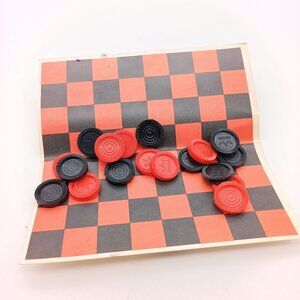 Vintage Post Cereals Checkers Game, Promotional Advertising Travel Gameboard